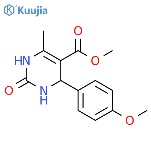 methyl 4-(4-methoxyphenyl)-6-methyl-2-oxo-1,2,3,4-tetrahydropyrimidine-5-carboxylate structure