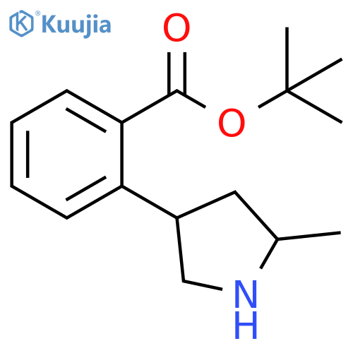 tert-butyl 2-(5-methylpyrrolidin-3-yl)benzoate structure
