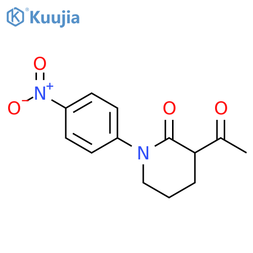 3-acetyl-1-(4-nitrophenyl)piperidin-2-one structure