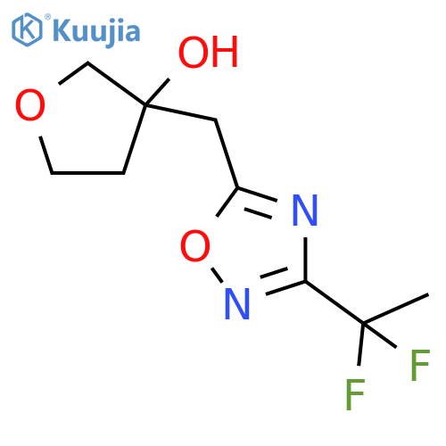 3-{3-(1,1-difluoroethyl)-1,2,4-oxadiazol-5-ylmethyl}oxolan-3-ol structure