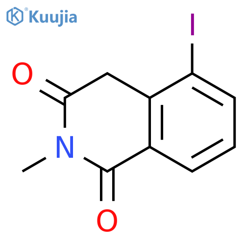 5-iodo-2-methyl-1,2,3,4-tetrahydroisoquinoline-1,3-dione structure