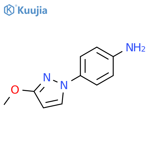 4-(3-methoxy-1H-pyrazol-1-yl)aniline structure