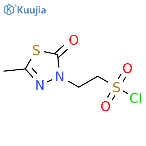 2-(5-methyl-2-oxo-2,3-dihydro-1,3,4-thiadiazol-3-yl)ethane-1-sulfonyl chloride structure