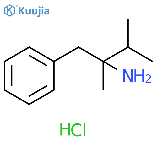2,3-dimethyl-1-phenylbutan-2-amine hydrochloride structure