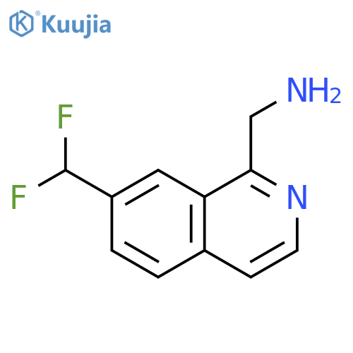 7-(difluoromethyl)isoquinolin-1-ylmethanamine structure