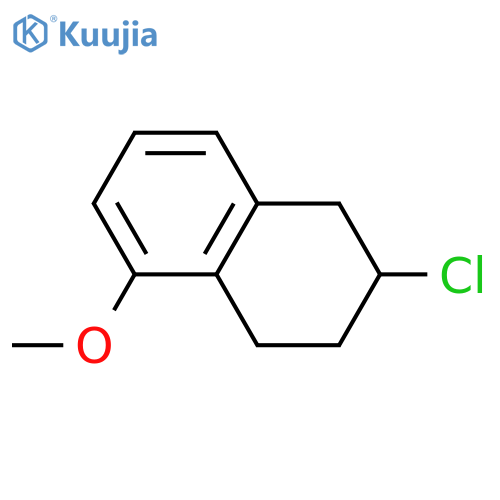 2-chloro-5-methoxy-1,2,3,4-tetrahydronaphthalene structure