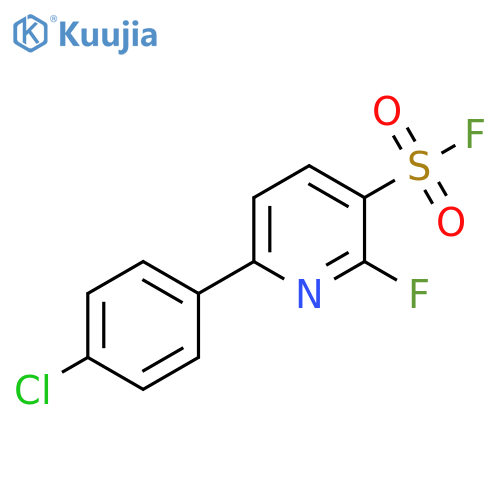 6-(4-chlorophenyl)-2-fluoropyridine-3-sulfonyl fluoride structure