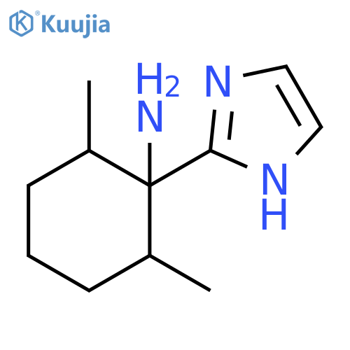 1-(1H-imidazol-2-yl)-2,6-dimethylcyclohexan-1-amine structure