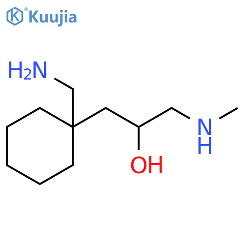 1-1-(aminomethyl)cyclohexyl-3-(methylamino)propan-2-ol structure