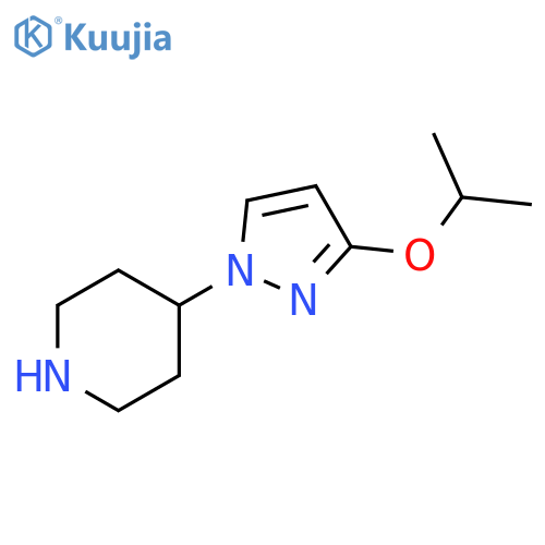 4-3-(propan-2-yloxy)-1H-pyrazol-1-ylpiperidine structure