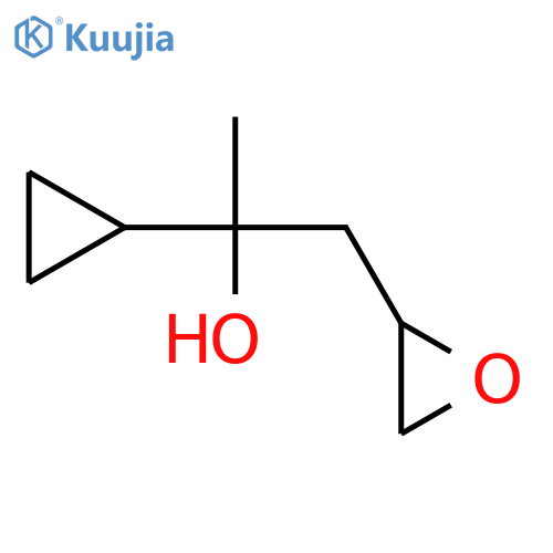2-Cyclopropyl-1-(oxiran-2-yl)propan-2-ol structure