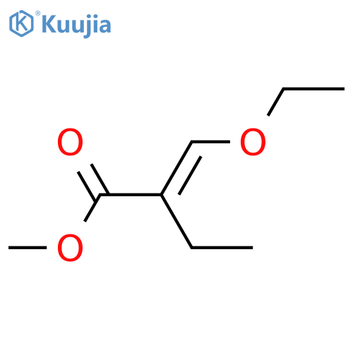 methyl (2E)-2-(ethoxymethylidene)butanoate structure