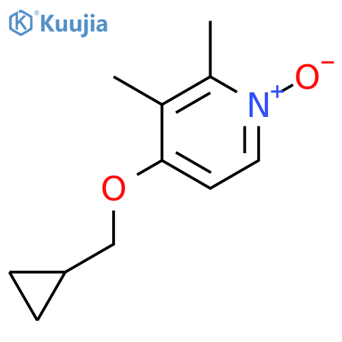 Pyridine, 4-(cyclopropylmethoxy)-2,3-dimethyl-, 1-oxide structure