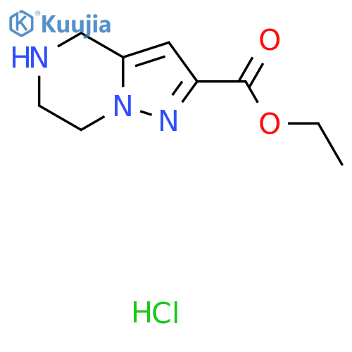 ethyl 4H,5H,6H,7H-pyrazolo1,5-apyrazine-2-carboxylate hydrochloride structure