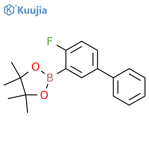 2-(4-FLUORO-[1,1'-BIPHENYL]-3-YL)-4,4,5,5-TETRAMETHYL-1,3 structure