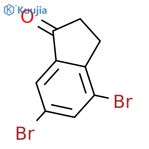 4,6-Dibromo-2,3-dihydro-1H-Inden-1-one structure