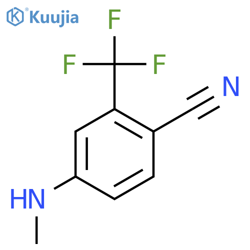 4-(methylamino)-2-(trifluoromethyl)benzonitrile structure