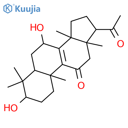 3,7-Dihydroxy-22,23,24,25,26,27-hexanortirucall-8-ene-11,20-dione; (3β,7α)-form structure