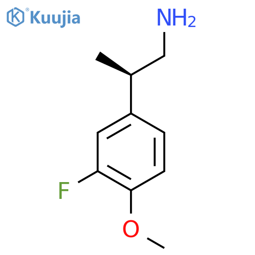 (2R)-2-(3-Fluoro-4-methoxyphenyl)propan-1-amine structure