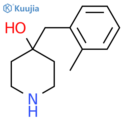 4-(2-methylphenyl)methylpiperidin-4-ol structure