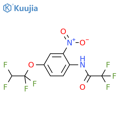 Acetamide, 2,2,2-trifluoro-N-[2-nitro-4-(1,1,2,2-tetrafluoroethoxy)phenyl]- structure