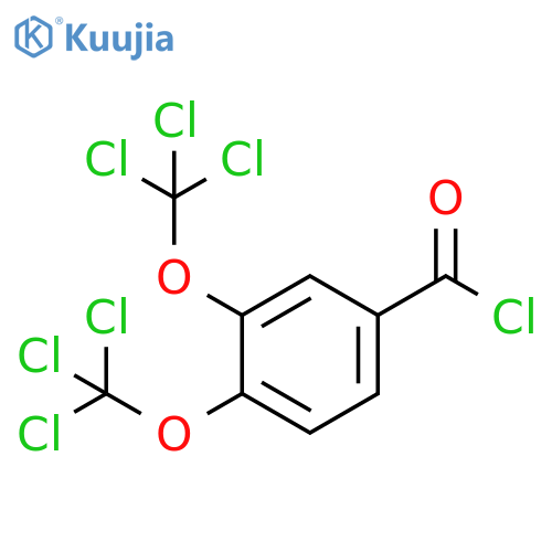 Benzoyl chloride, 3,4-bis(trichloromethoxy)- structure