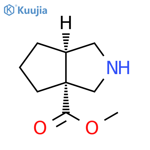methyl cis-octahydrocyclopenta[c]pyrrole-3a-carboxylate structure