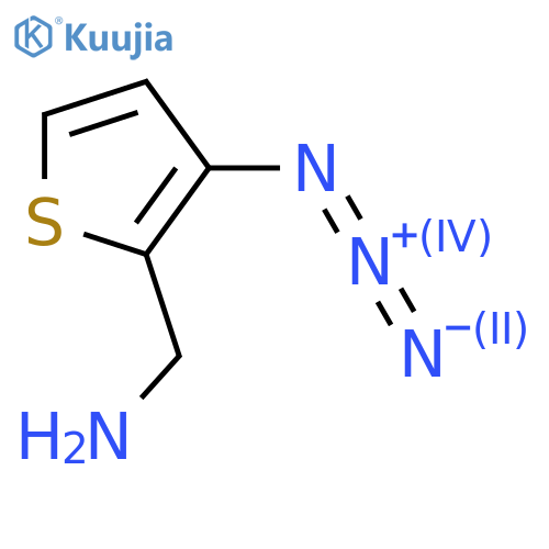 (3-azidothiophen-2-yl)methanamine structure