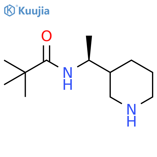 Propanamide, 2,2-dimethyl-N-[(1S)-1-(3-piperidinyl)ethyl]- structure