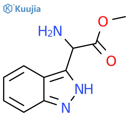 methyl 2-amino-2-(1H-indazol-3-yl)acetate structure