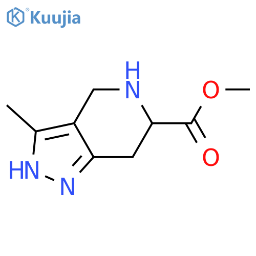 methyl 3-methyl-2H,4H,5H,6H,7H-pyrazolo[4,3-c]pyridine-6-carboxylate structure