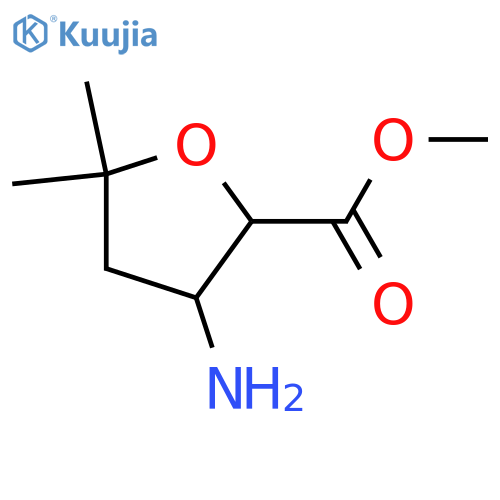 methyl 3-amino-5,5-dimethyloxolane-2-carboxylate structure