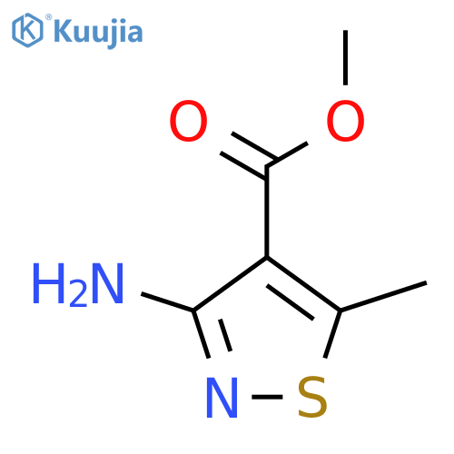 Methyl 3-amino-5-methyl-1,2-thiazole-4-carboxylate structure
