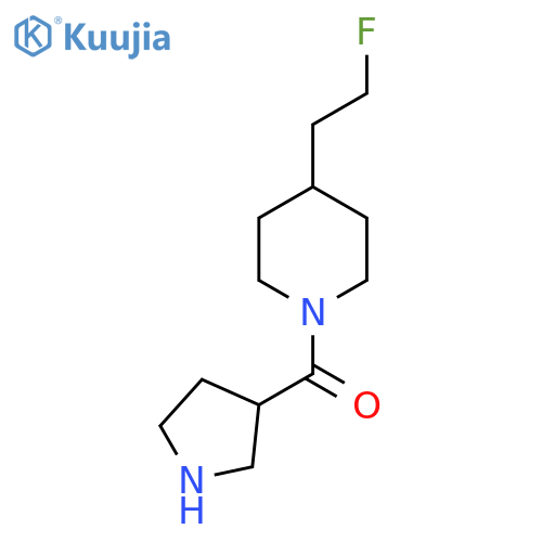 (4-(2-Fluoroethyl)piperidin-1-yl)(pyrrolidin-3-yl)methanone structure