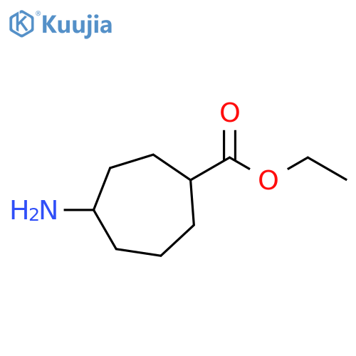 Cycloheptanecarboxylic acid, 4-amino-, ethyl ester structure