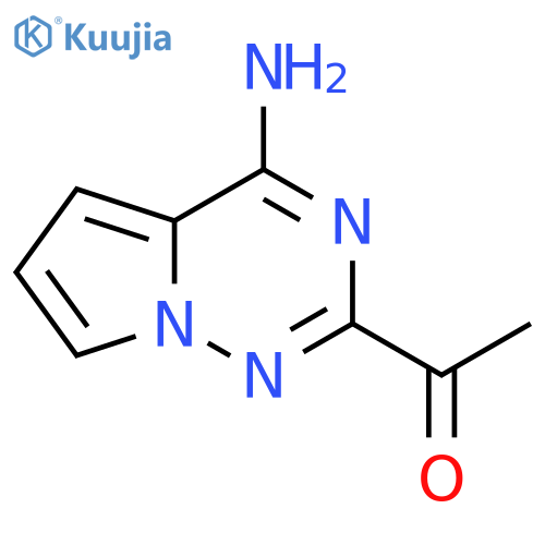 1-{4-aminopyrrolo[2,1-f][1,2,4]triazin-2-yl}ethan-1-one structure