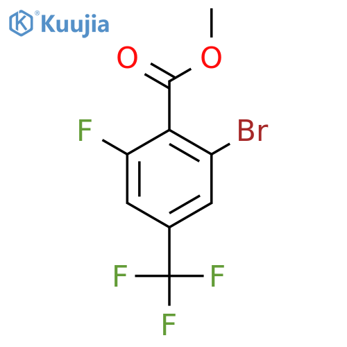 Methyl 2-bromo-6-fluoro-4-(trifluoromethyl)benzoate structure