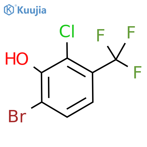 6-Bromo-2-chloro-3-(trifluoromethyl)phenol structure