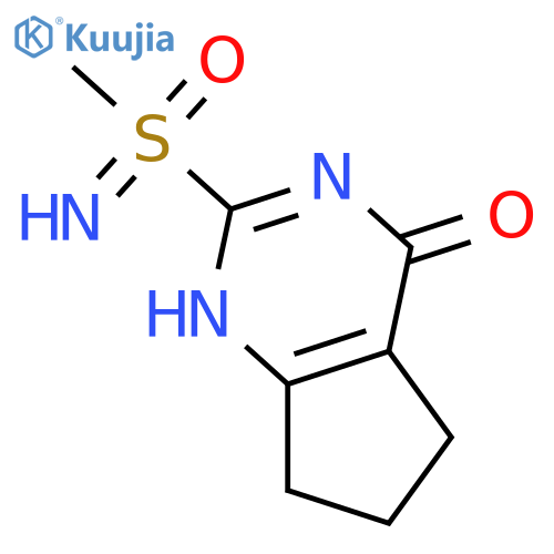 {4-hydroxy-5H,6H,7H-cyclopentadpyrimidin-2-yl}(imino)methyl-lambda6-sulfanone structure