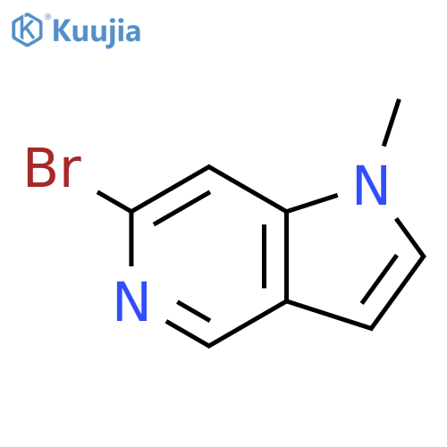 6-Bromo-1-methyl-1H-pyrrolo3,2-cpyridine structure