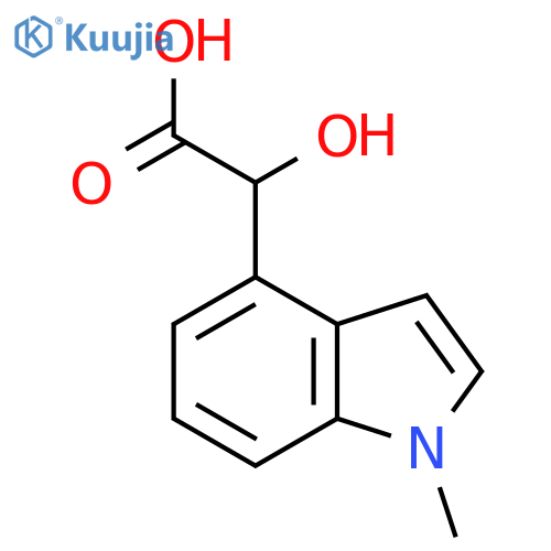 2-hydroxy-2-(1-methyl-1H-indol-4-yl)acetic acid structure