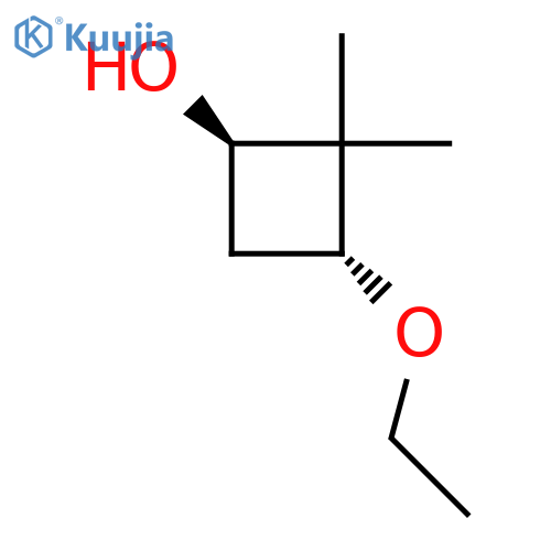 trans-3-ethoxy-2,2-dimethyl-cyclobutanol structure