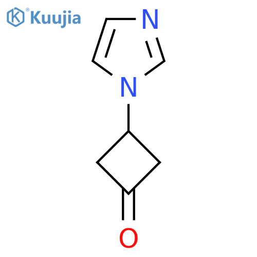 3-(1H-imidazol-1-yl)cyclobutan-1-one structure