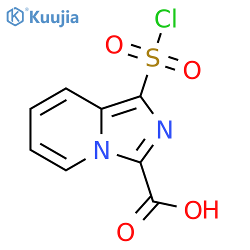 1-(chlorosulfonyl)imidazo1,5-apyridine-3-carboxylic acid structure