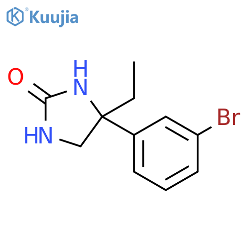 2-Imidazolidinone, 4-(3-bromophenyl)-4-ethyl- structure