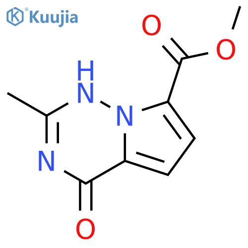 methyl 4-hydroxy-2-methylpyrrolo[2,1-f][1,2,4]triazine-7-carboxylate structure
