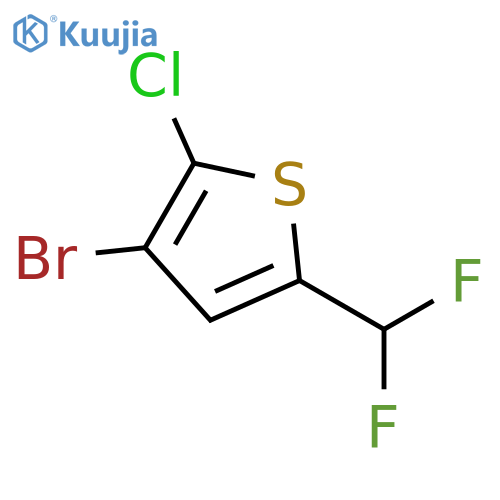 3-Bromo-2-chloro-5-(difluoromethyl)thiophene structure