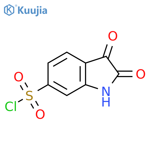 1H-Indole-6-sulfonyl chloride, 2,3-dihydro-2,3-dioxo- structure