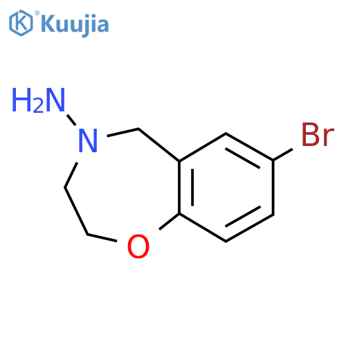 7-Bromo-2,3-dihydrobenzo[f][1,4]oxazepin-4(5H)-amine structure