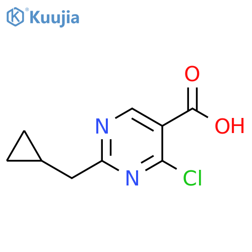 5-Pyrimidinecarboxylic acid, 4-chloro-2-(cyclopropylmethyl)- structure